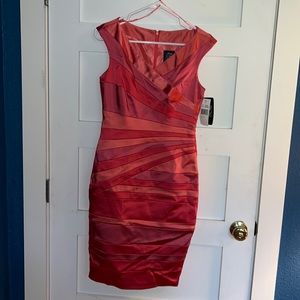 Satin, midi dress